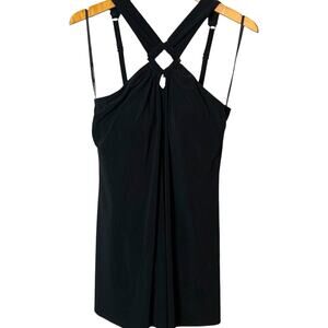Magicsuit Swim Dress NWT Women's Sz 12 Black Square-Cut Beverly Halter Pool Side